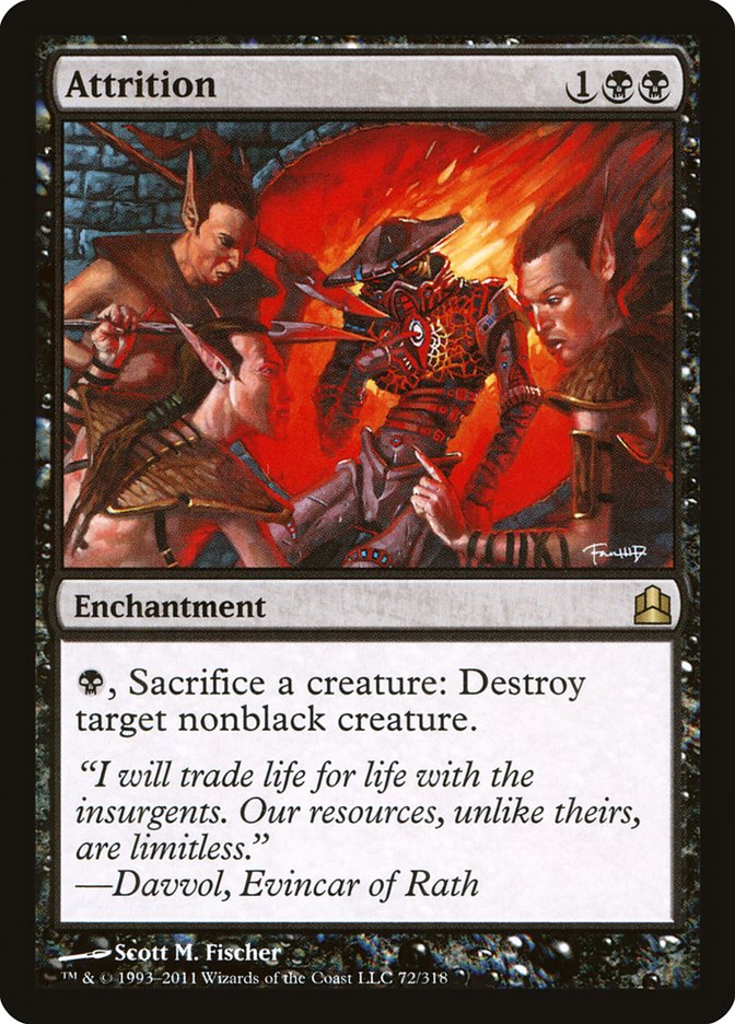 Attrition [Commander 2011] | Black Swamp Games