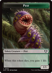 Beast (0006) // Pest Double-Sided Token [Edge of Eternities Commander Tokens] | Black Swamp Games
