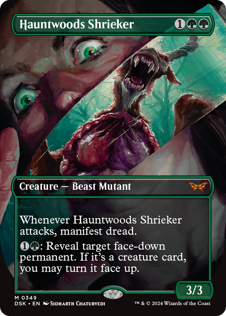 Hauntwoods Shrieker (Borderless) [Duskmourn: House of Horror] | Black Swamp Games