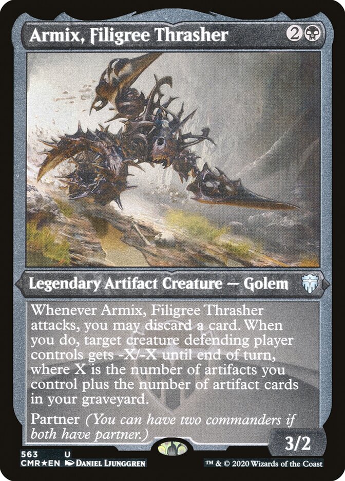 Armix, Filigree Thrasher (Etched) [Commander Legends] | Black Swamp Games
