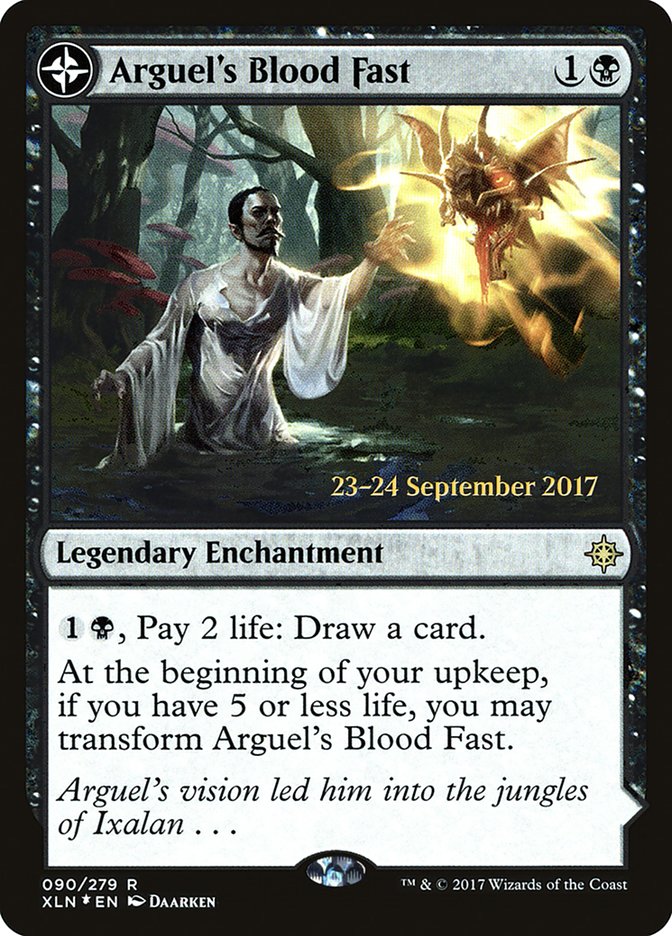 Arguel's Blood Fast // Temple of Aclazotz [Ixalan Prerelease Promos] | Black Swamp Games
