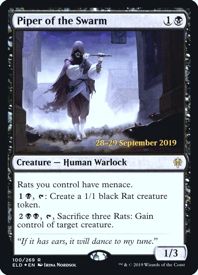 Piper of the Swarm [Throne of Eldraine Prerelease Promos] | Black Swamp Games
