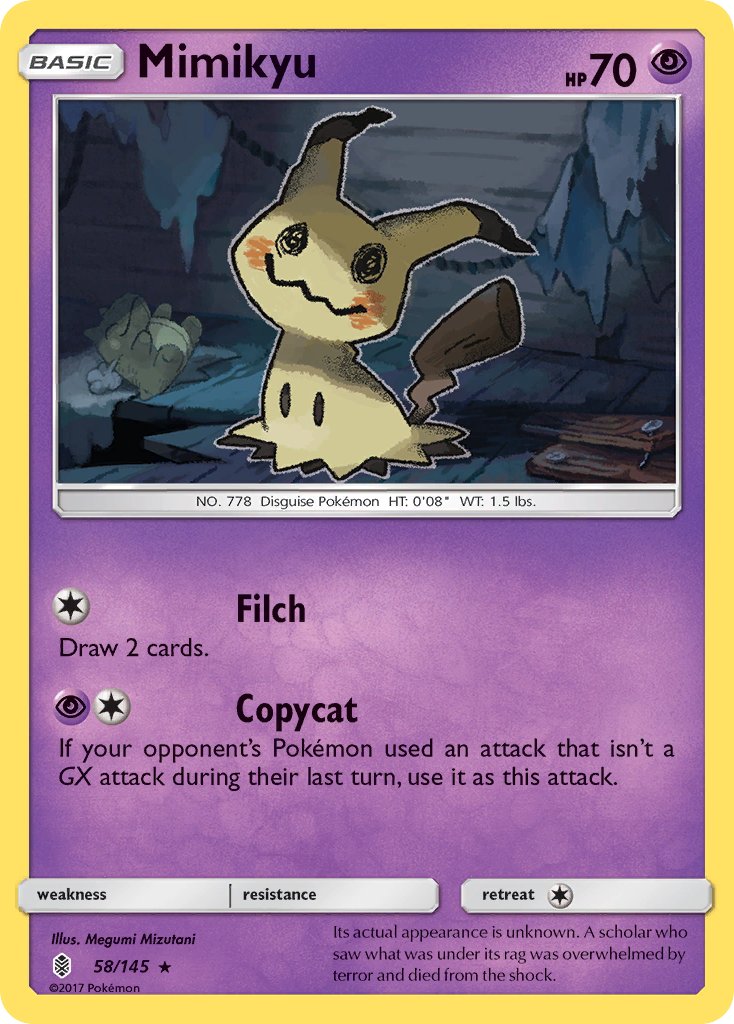 Mimikyu (58/145) (Theme Deck Exclusive) [Sun & Moon: Guardians Rising] | Black Swamp Games