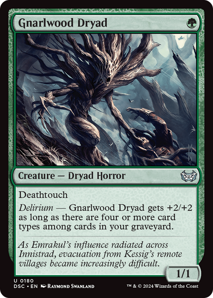 Gnarlwood Dryad [Duskmourn: House of Horror Commander] | Black Swamp Games