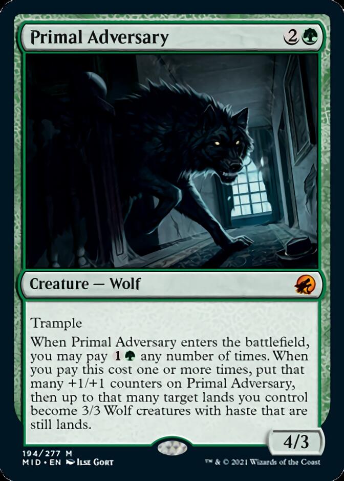 Primal Adversary [Innistrad: Midnight Hunt] | Black Swamp Games