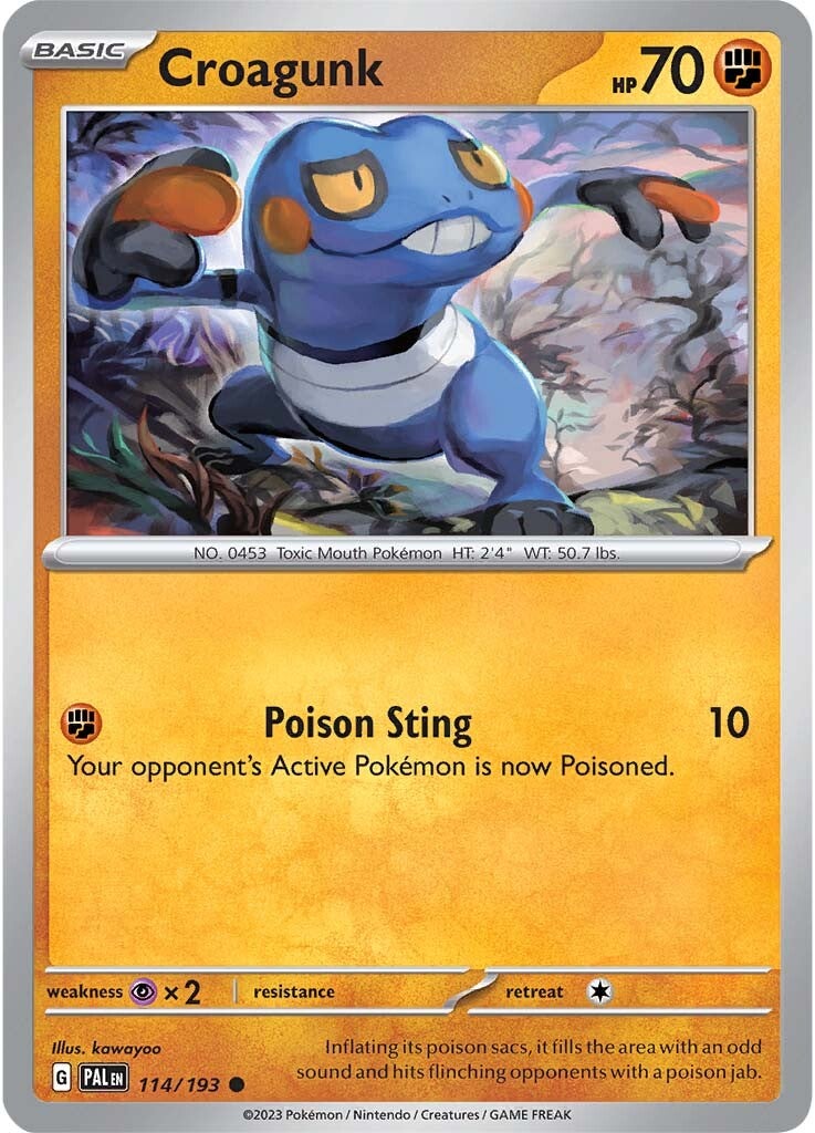 Croagunk (114/193) [Scarlet & Violet: Paldea Evolved] | Black Swamp Games