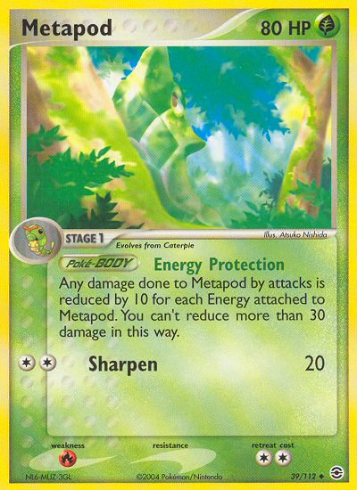 Metapod (39/112) [EX: FireRed & LeafGreen] | Black Swamp Games