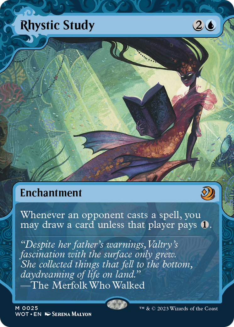 Rhystic Study [Wilds of Eldraine: Enchanting Tales] | Black Swamp Games