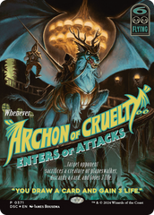 Archon of Cruelty (Showcase) [Duskmourn: House of Horror Commander] | Black Swamp Games