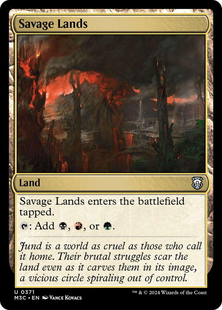 Savage Lands (Ripple Foil) [Modern Horizons 3 Commander] | Black Swamp Games