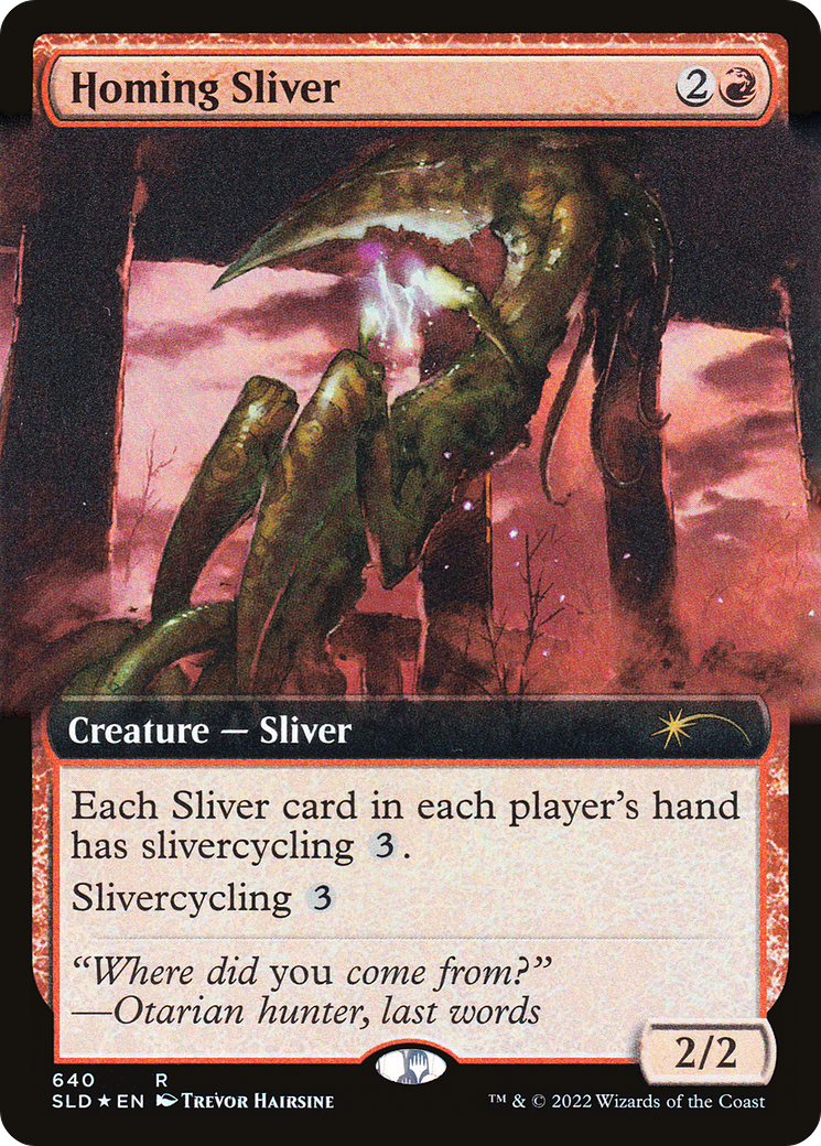 Homing Sliver (Extended Art) [Secret Lair Drop Promos] | Black Swamp Games