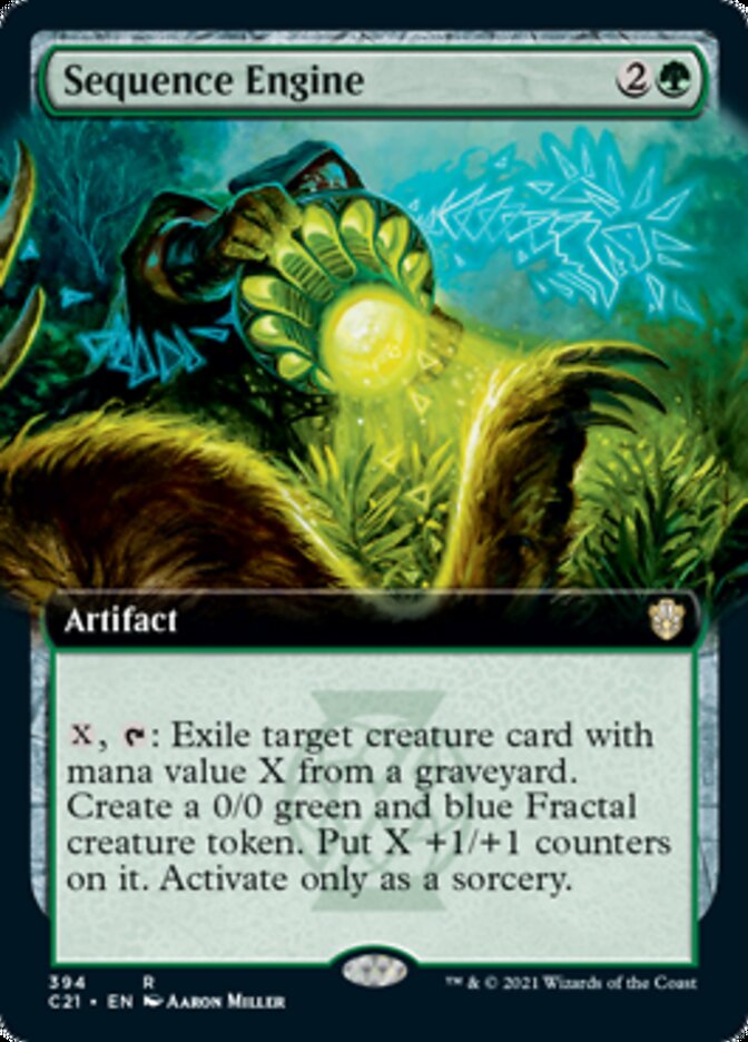 Sequence Engine (Extended Art) [Commander 2021] | Black Swamp Games