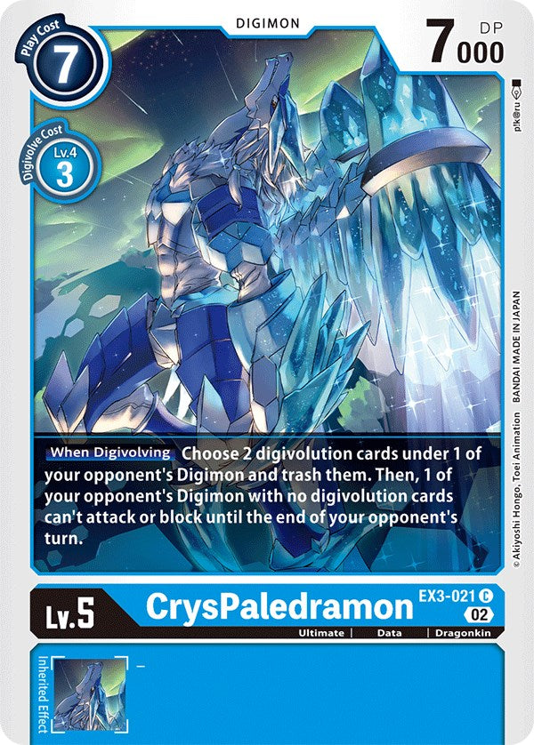 CrysPaledramon [EX3-021] [Draconic Roar] | Black Swamp Games