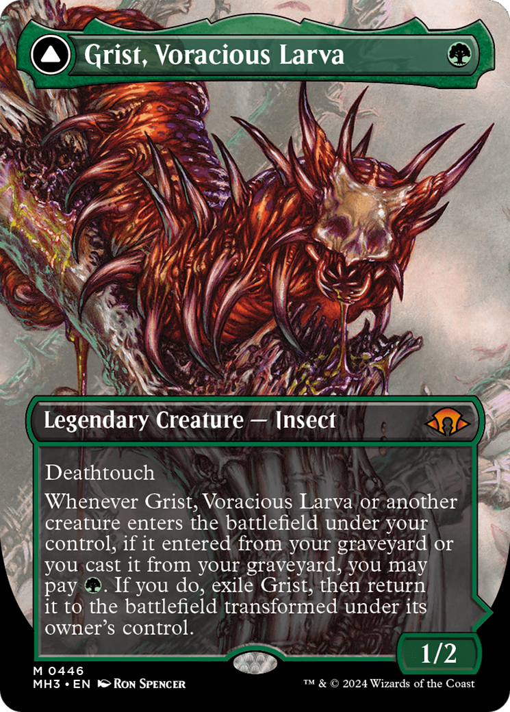 Grist, Voracious Larva // Grist, the Plague Swarm (Borderless) [Modern Horizons 3] | Black Swamp Games