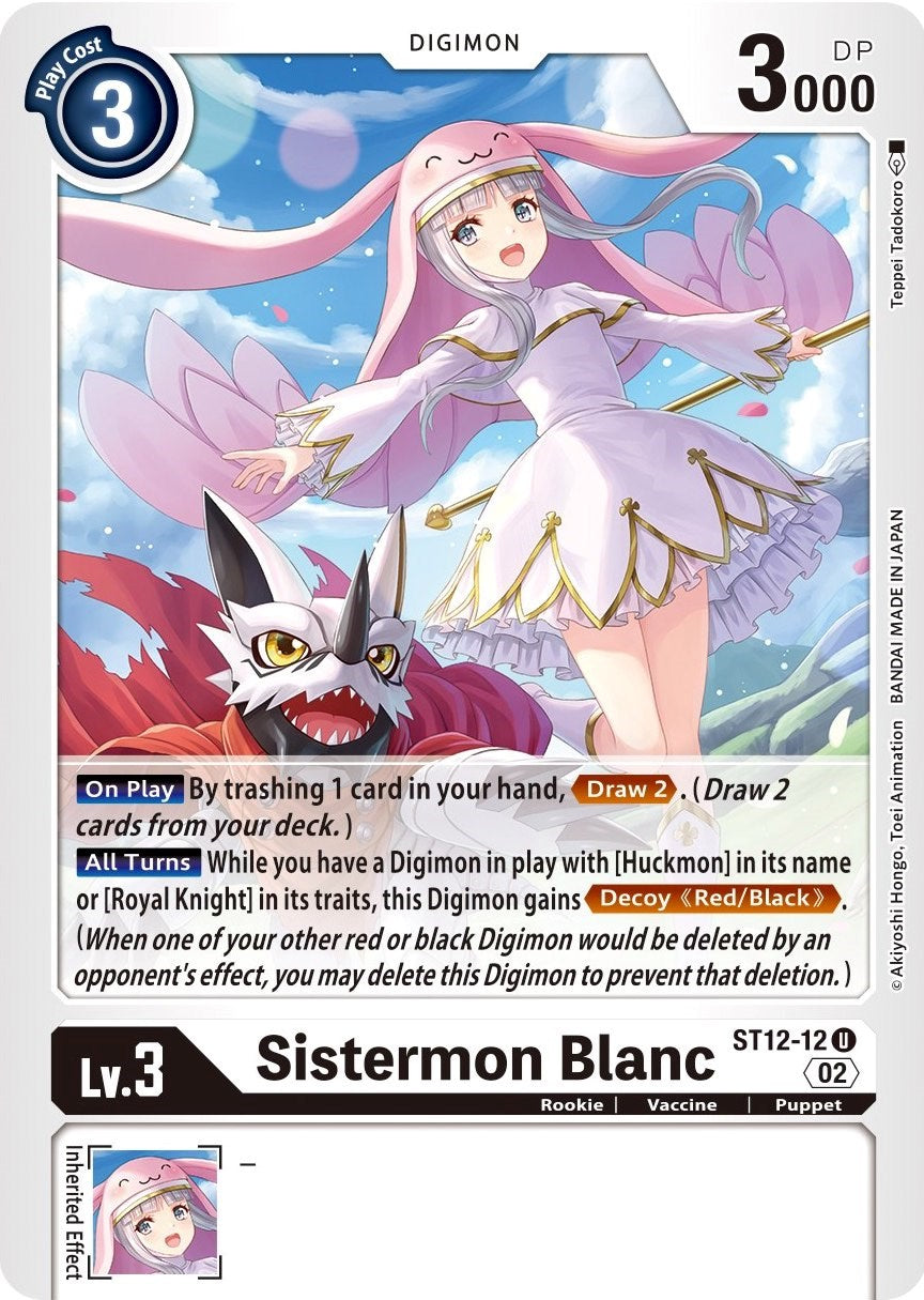 Sistermon Blanc [ST12-12] [Starter Deck: Jesmon] | Black Swamp Games