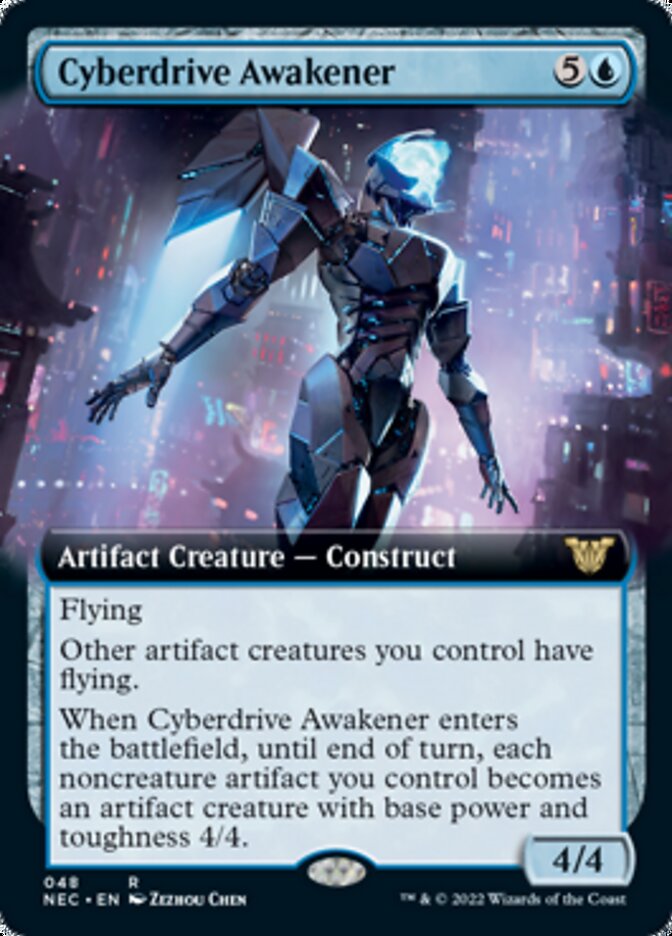 Cyberdrive Awakener (Extended Art) [Kamigawa: Neon Dynasty Commander] | Black Swamp Games