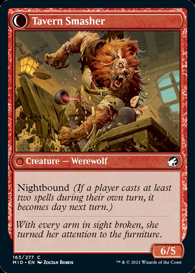 Tavern Ruffian // Tavern Smasher [Innistrad: Midnight Hunt] | Black Swamp Games