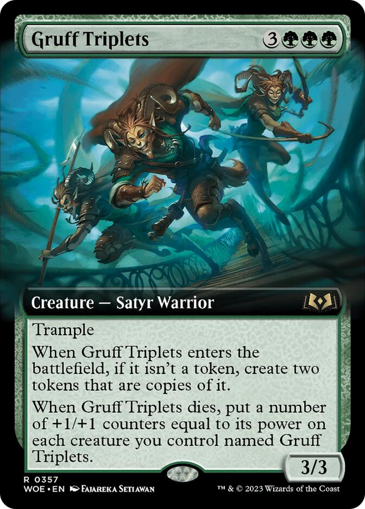 Gruff Triplets (Extended Art) [Wilds of Eldraine] | Black Swamp Games