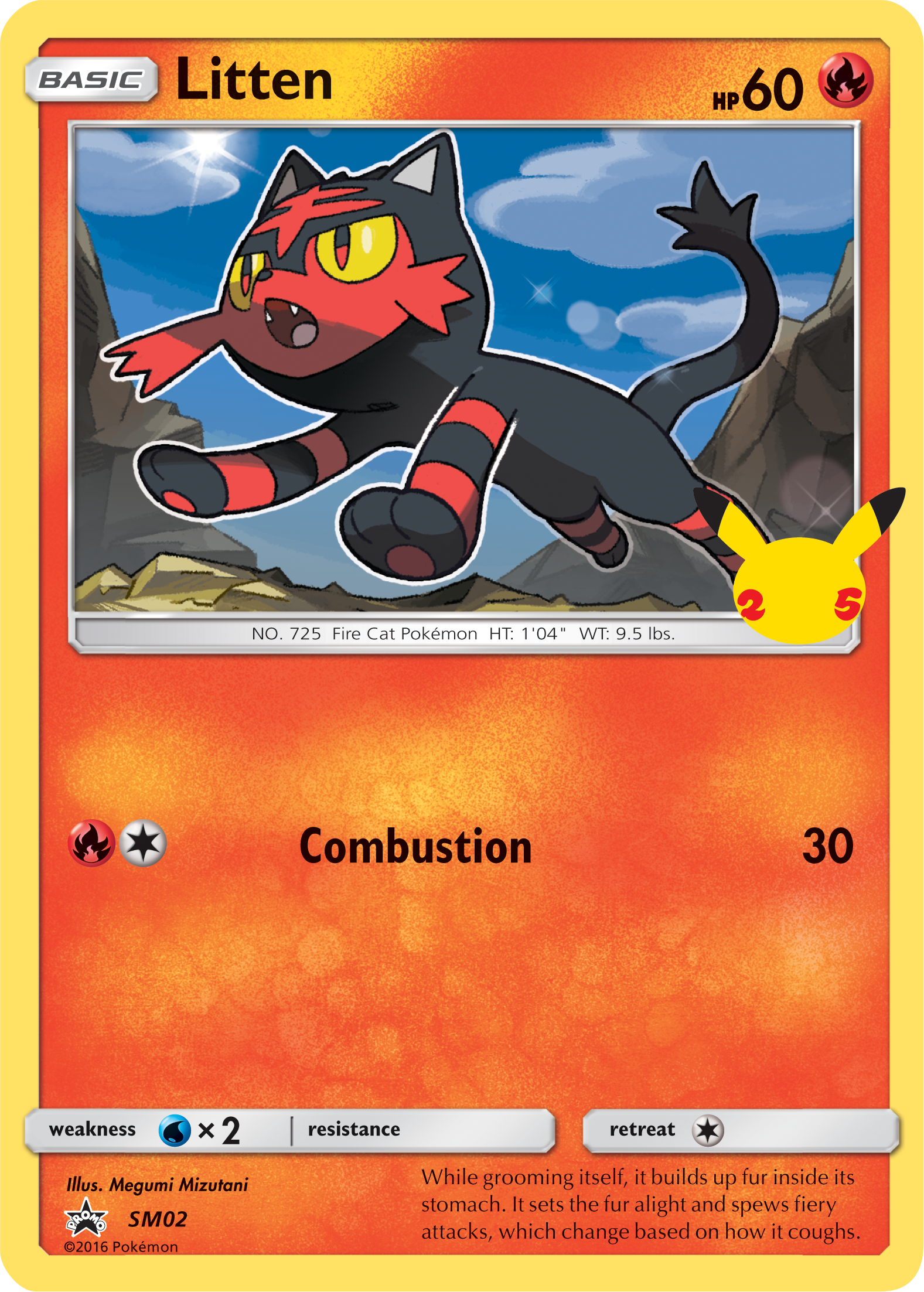 Litten (SM02) (Jumbo Card) [First Partner Pack] | Black Swamp Games