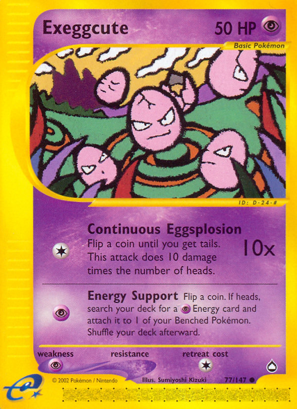 Exeggcute (77/147) [Aquapolis] | Black Swamp Games
