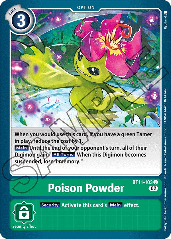 Poison Powder [BT11-103] [Dimensional Phase] | Black Swamp Games