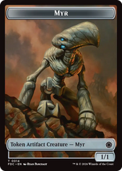 Thopter // Myr Double-Sided Token [Foundations Commander Tokens] | Black Swamp Games