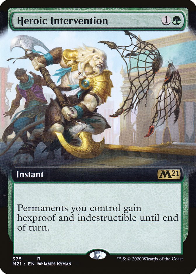 Heroic Intervention (Extended Art) [Core Set 2021] | Black Swamp Games