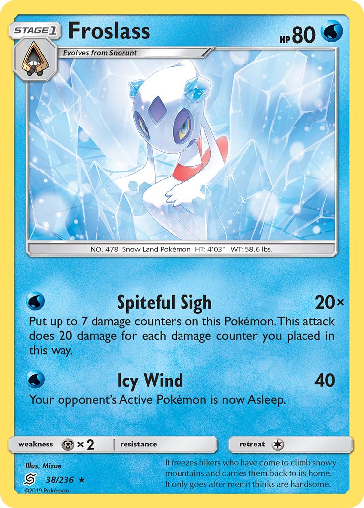Froslass (38/236) (Theme Deck Exclusive) [Sun & Moon: Unified Minds] | Black Swamp Games
