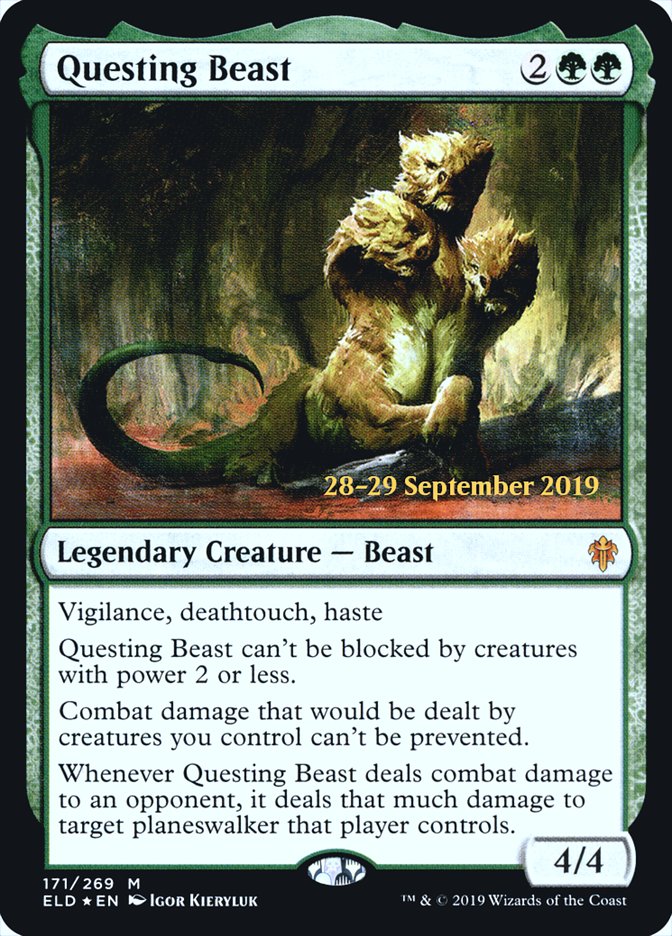 Questing Beast [Throne of Eldraine Prerelease Promos] | Black Swamp Games