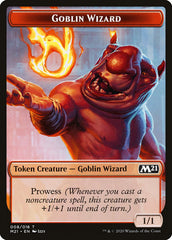 Cat (011) // Goblin Wizard Double-Sided Token [Core Set 2021 Tokens] | Black Swamp Games