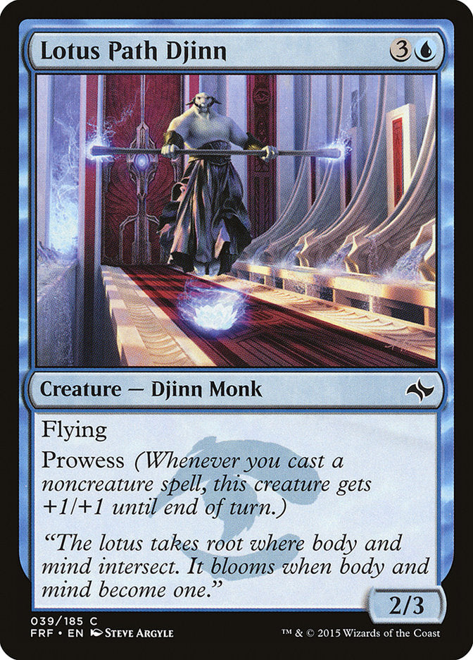 Lotus Path Djinn [Fate Reforged] | Black Swamp Games