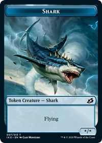 Shark // Human Soldier (003) Double-Sided Token [Ikoria: Lair of Behemoths Tokens] | Black Swamp Games