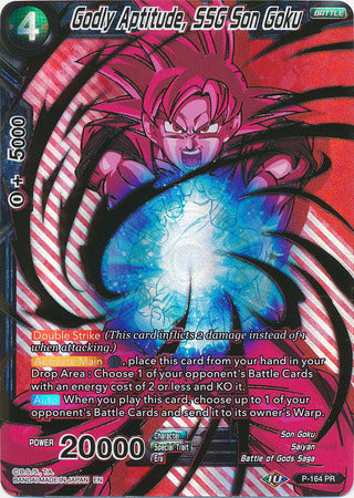 Godly Aptitude, SSG Son Goku (P-164) [Promotion Cards] | Black Swamp Games