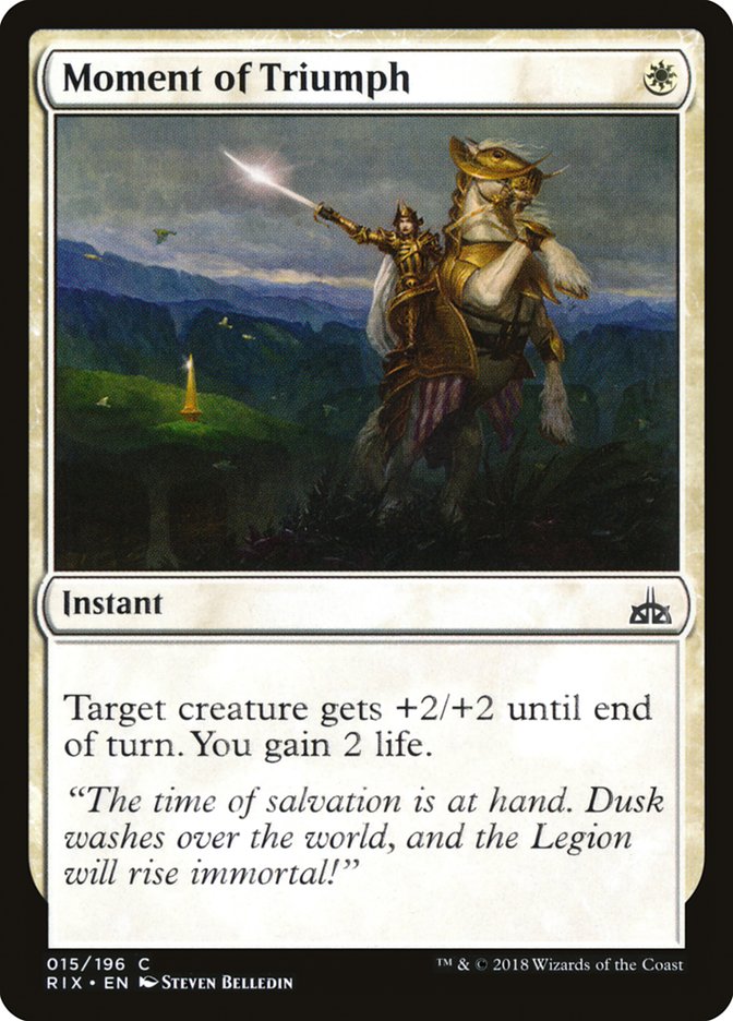 Moment of Triumph [Rivals of Ixalan] | Black Swamp Games