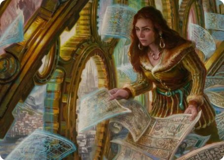 Cartographer's Survey Art Card [Innistrad: Crimson Vow Art Series] | Black Swamp Games