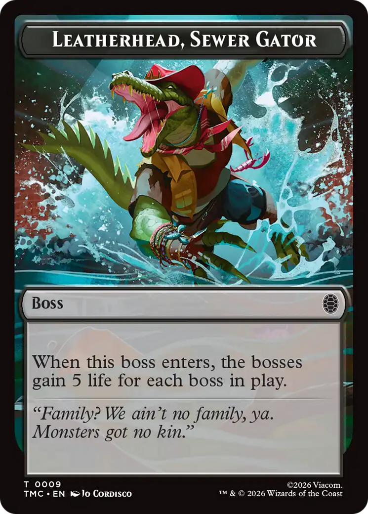 Leatherhead, Sewer Gator [Teenage Mutant Ninja Turtles Commander Tokens] | Black Swamp Games