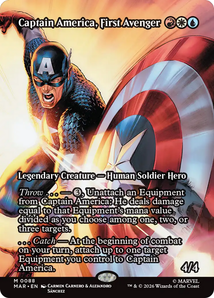 Captain America, First Avenger (Borderless) [Marvel Universe: Eternal-Legal] | Black Swamp Games
