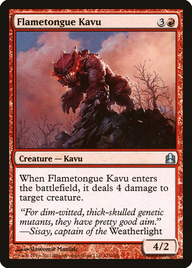 Flametongue Kavu [Commander 2011] | Black Swamp Games
