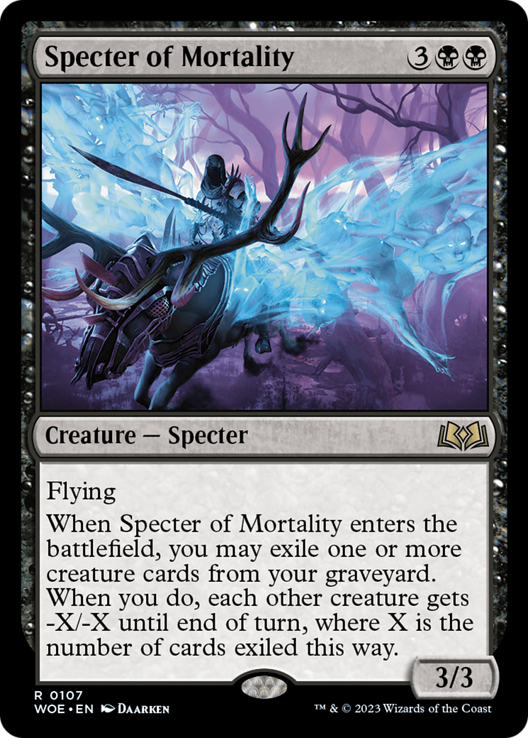 Specter of Mortality [Wilds of Eldraine] | Black Swamp Games