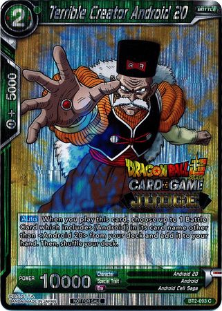 Terrible Creator Android 20 (BT2-093) [Judge Promotion Cards] | Black Swamp Games