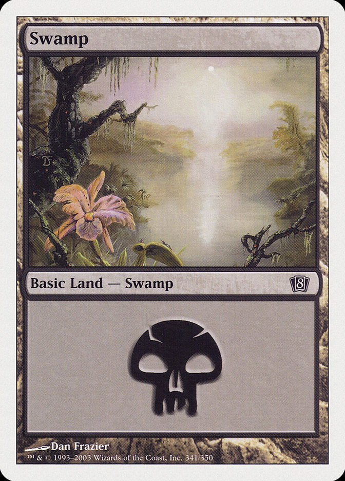 Swamp (341) [Eighth Edition] | Black Swamp Games
