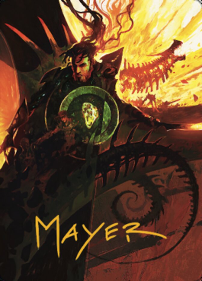 Mishra's Command Art Card (Gold-Stamped Signature) [The Brothers' War Art Series] | Black Swamp Games