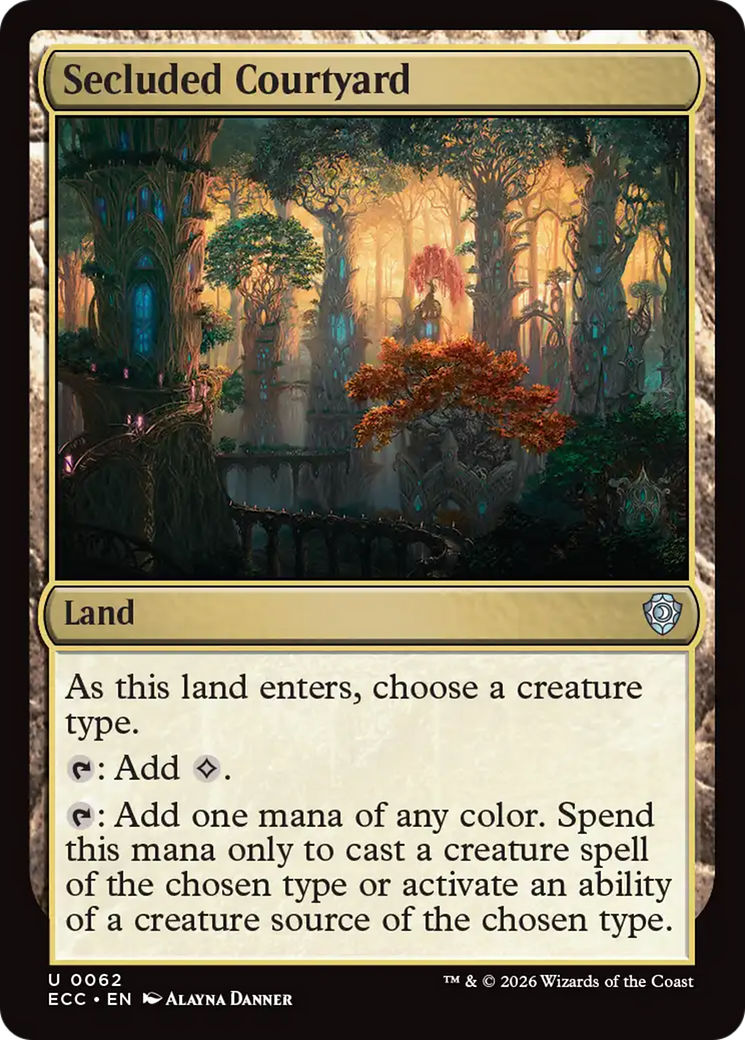 Secluded Courtyard [Lorwyn Eclipsed Commander] | Black Swamp Games