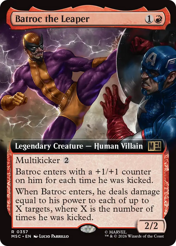 Batroc the Leaper (Extended Art) [Marvel Super Heroes Commander] | Black Swamp Games
