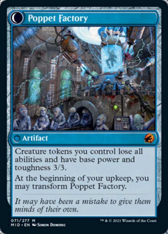 Poppet Stitcher // Poppet Factory [Innistrad: Midnight Hunt] | Black Swamp Games