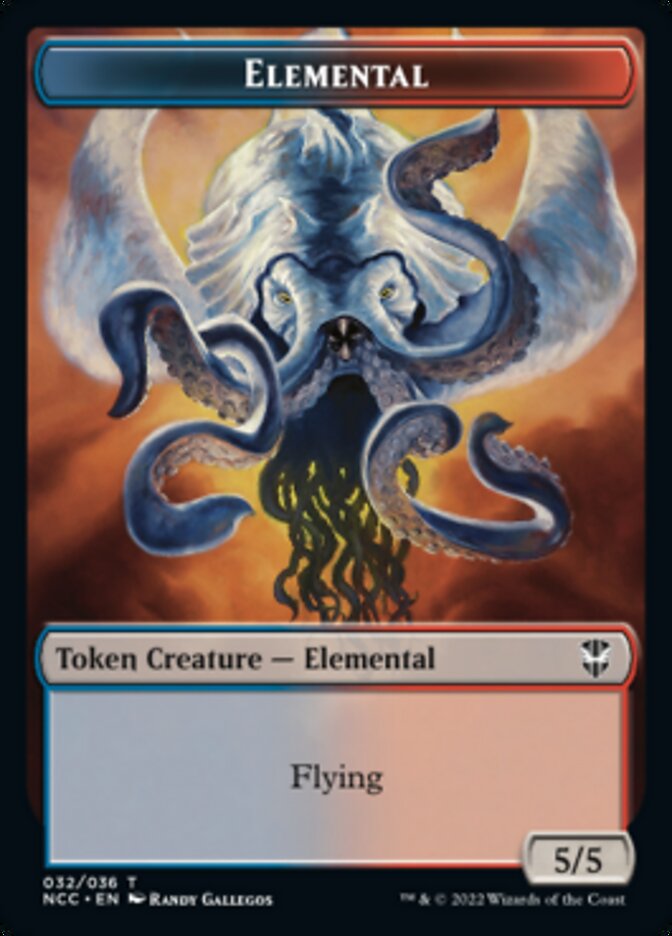 Elemental (032) // Rogue Double-Sided Token [Streets of New Capenna Commander Tokens] | Black Swamp Games