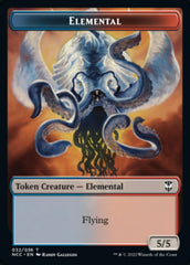 Elemental (032) // Rogue Double-Sided Token [Streets of New Capenna Commander Tokens] | Black Swamp Games
