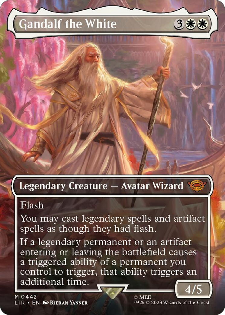 Gandalf the White (Borderless Alternate Art) [The Lord of the Rings: Tales of Middle-Earth] | Black Swamp Games