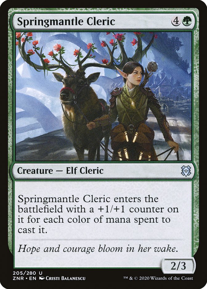 Springmantle Cleric [Zendikar Rising] | Black Swamp Games