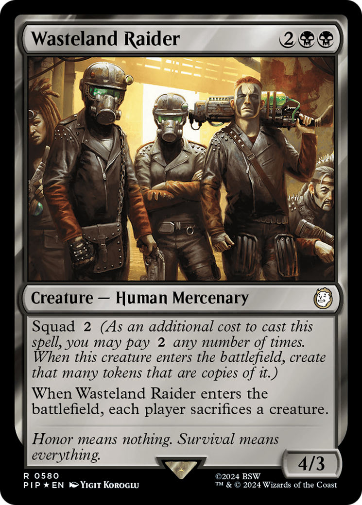 Wasteland Raider (Surge Foil) [Fallout] | Black Swamp Games